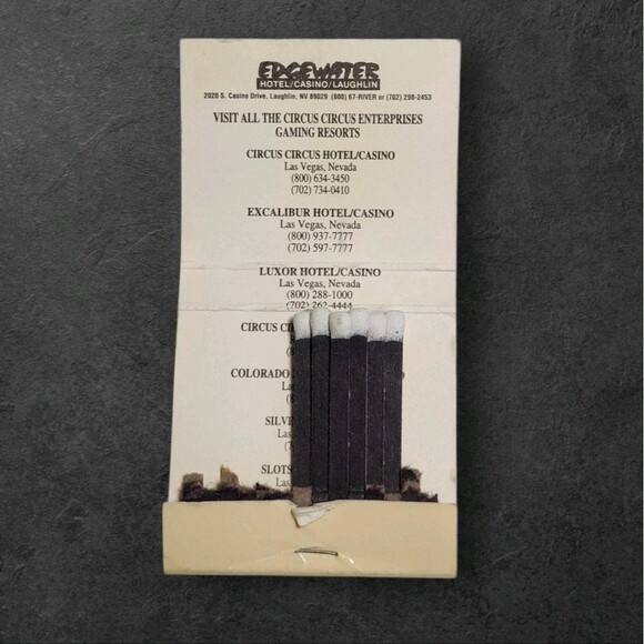 Vintage Casino Resort Matchbook Lot Laughlin NV Phoenix Hotels Travel Ephemera - Picture 7 of 13